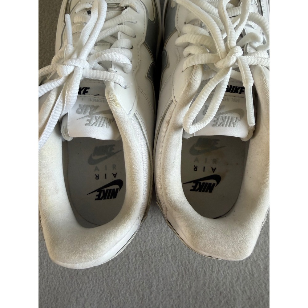Nike Air Force 1 Shadow White Metallic Silver Sneakers CI0919-119 Womens 8.5 - Picture 5 of 7